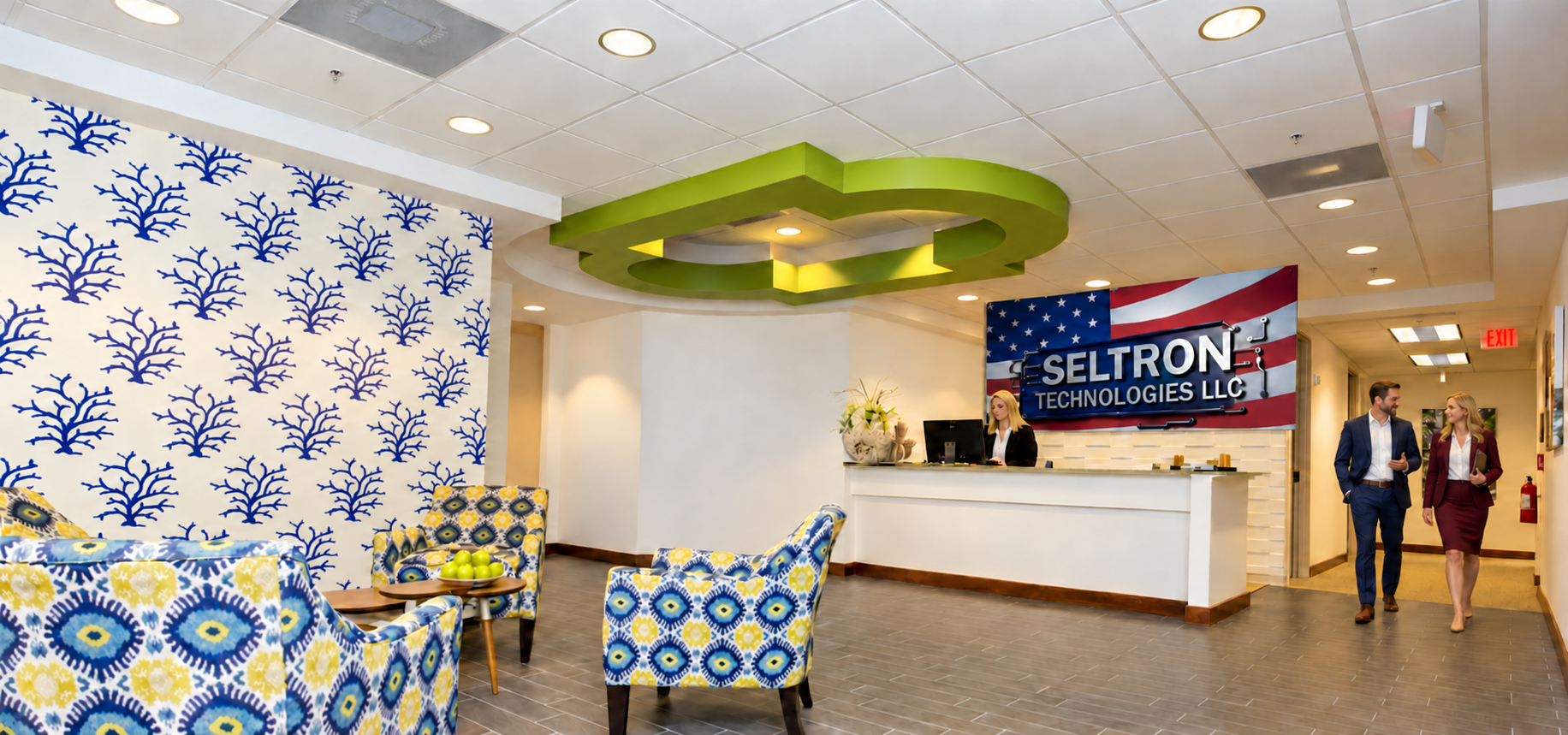 Seltron Technologies reception and corporate office